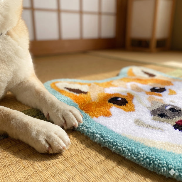 「うちの子」手作りタフティングラグマット