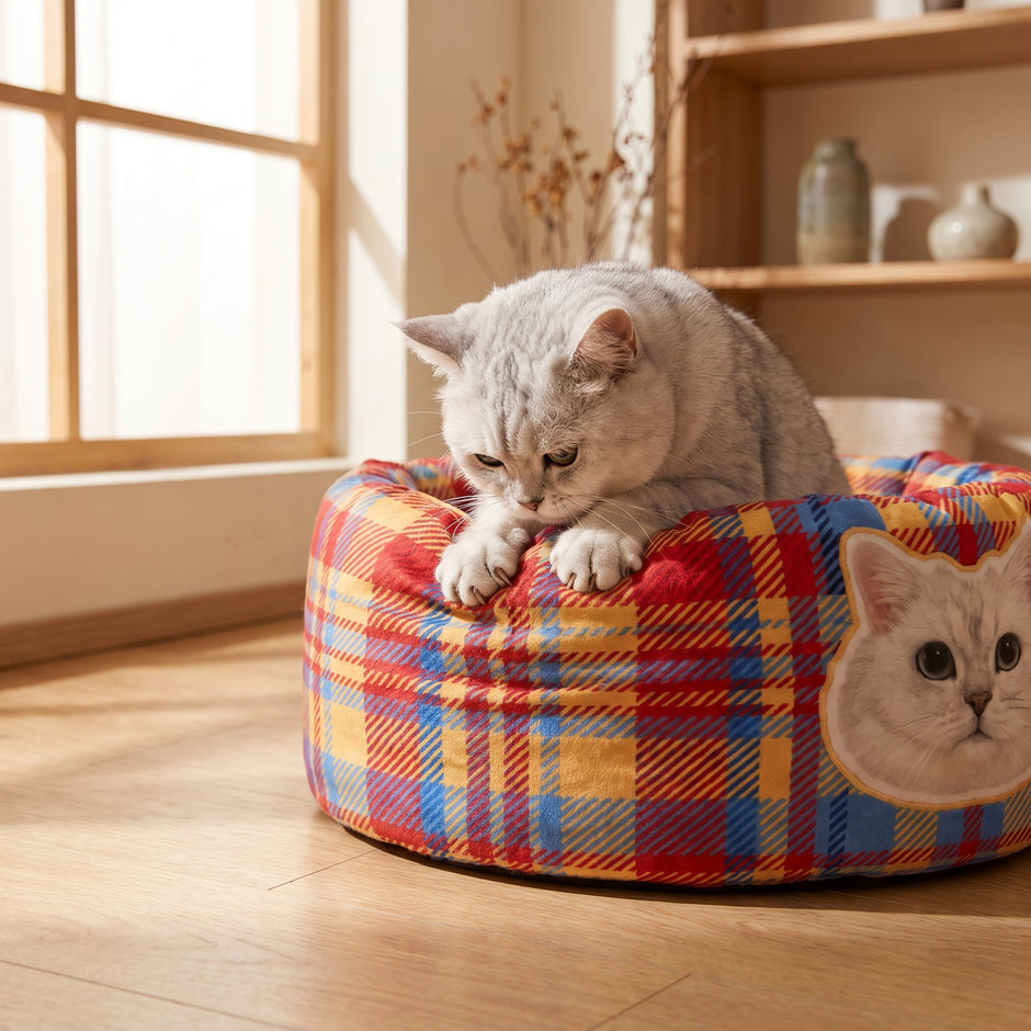 Pet Bed | Cup-Shaped & Fluffy