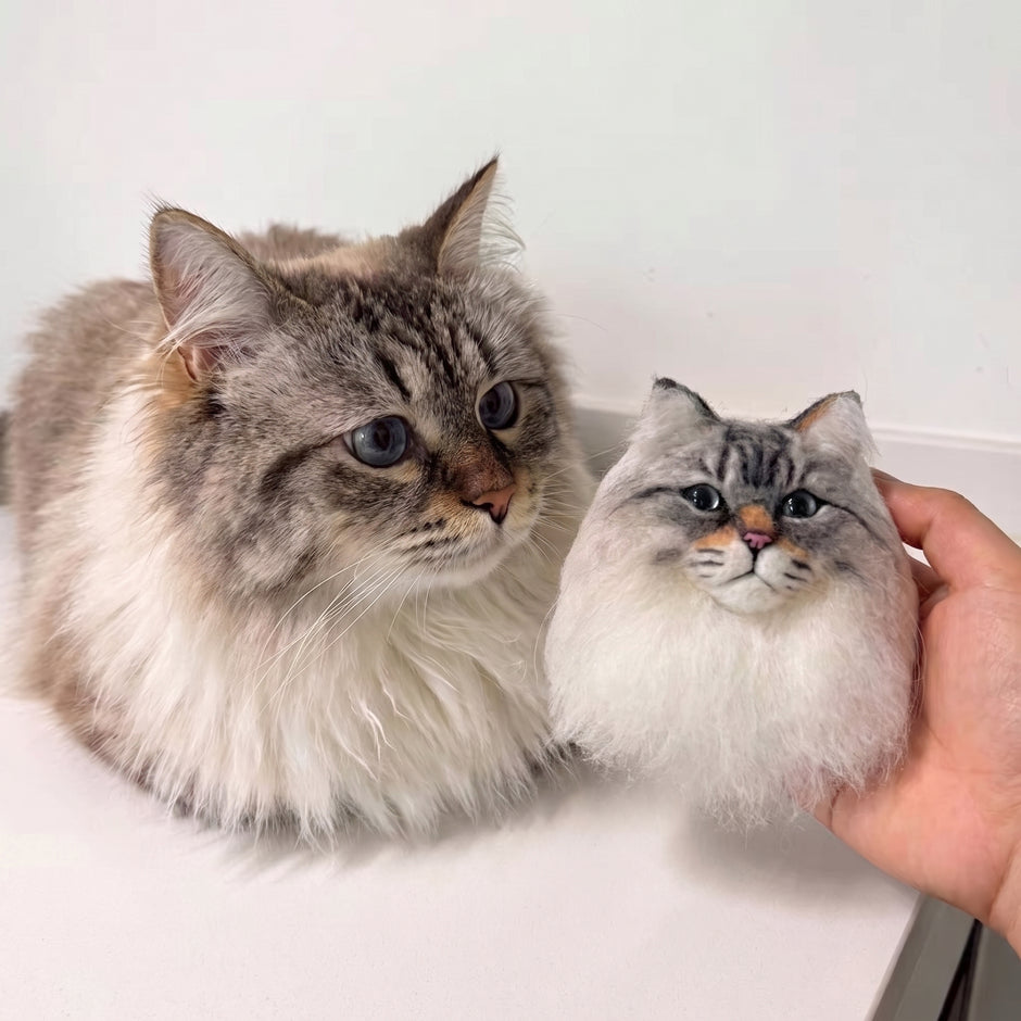 愛犬・愛猫と一緒に結婚式♪ 羊毛フェルト ウェディング ブートニア ブローチ