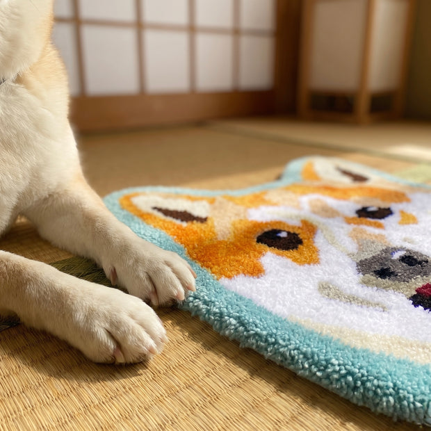 「うちの子」手作りタフティングラグマット